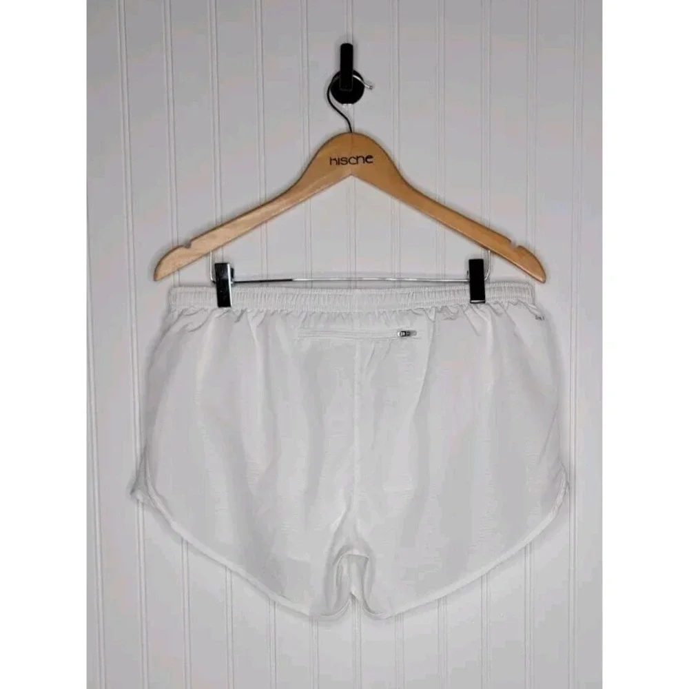 Nike Dri-Fit Lined Running Athletic Shorts Women's Size Large White